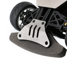 Roestvrijstalen Voor- en Achterchassispantser Versnellingsbakbeschermer voor TT02 TT-02 1/10 RC Car Upgrades-Onderdelen