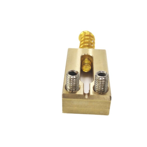 Elgitarrbrosadlar Mässing 10,5MM Tremolo Delar Elgitarr Bridgesträngsadel Gitarrdelar Guld 2