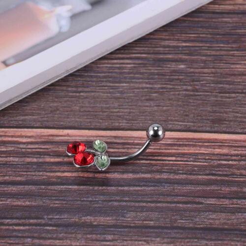 316L BELLY CILIEGIA STRASS 1,6mm 2