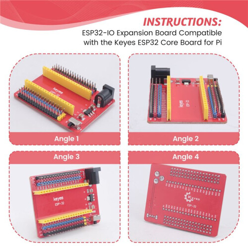 ESP32-IO Expansion Board Compatible with the Keyes ESP32 Core Board for  Raspberry Pi 2