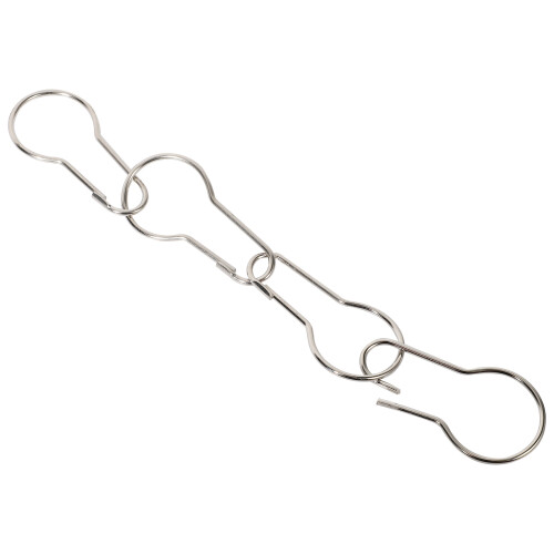 Lot Von 100 Eisen Duschvorhang Haken Ringe Birne Clips 2