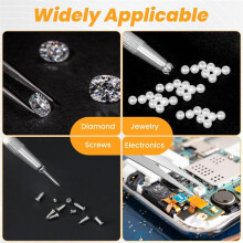 4Pcs Piercing Tools for Changing Jewelry, 4 Claw Piercing BallGrabber Tool Set,for Cake Decorating Diamond Gem Holder