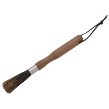 Coffee Grinder Powder Cleaning Brush Coffee Machine Brush Wood Handle Pig Bristle Dusting Espresso Brush For Barista