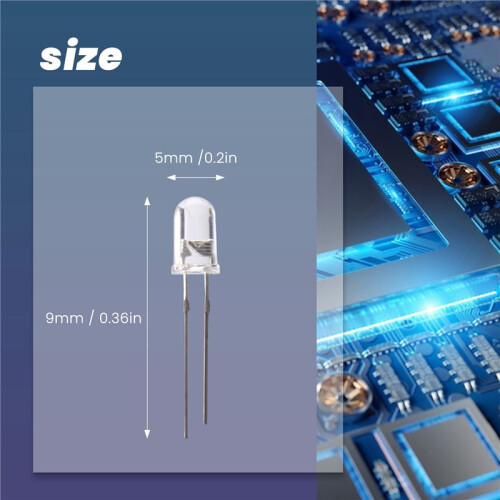 Diodo a emissione luminosa a LED, 70 pezzi,  3V-6V, 5 mm, bianco 2