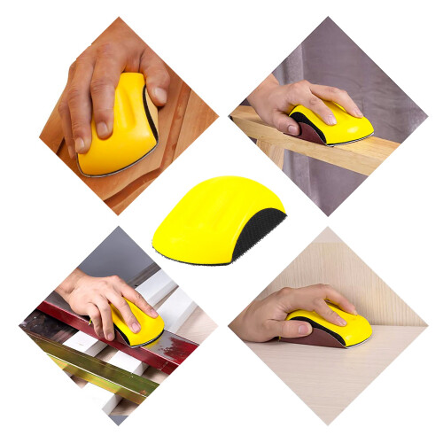 Bloco de Lixa Manual de 5 Polegadas para Lixa de Gancho e LaçO Almofada de Polimento Almofada de Polimento Ferramentas Abrasivas 1