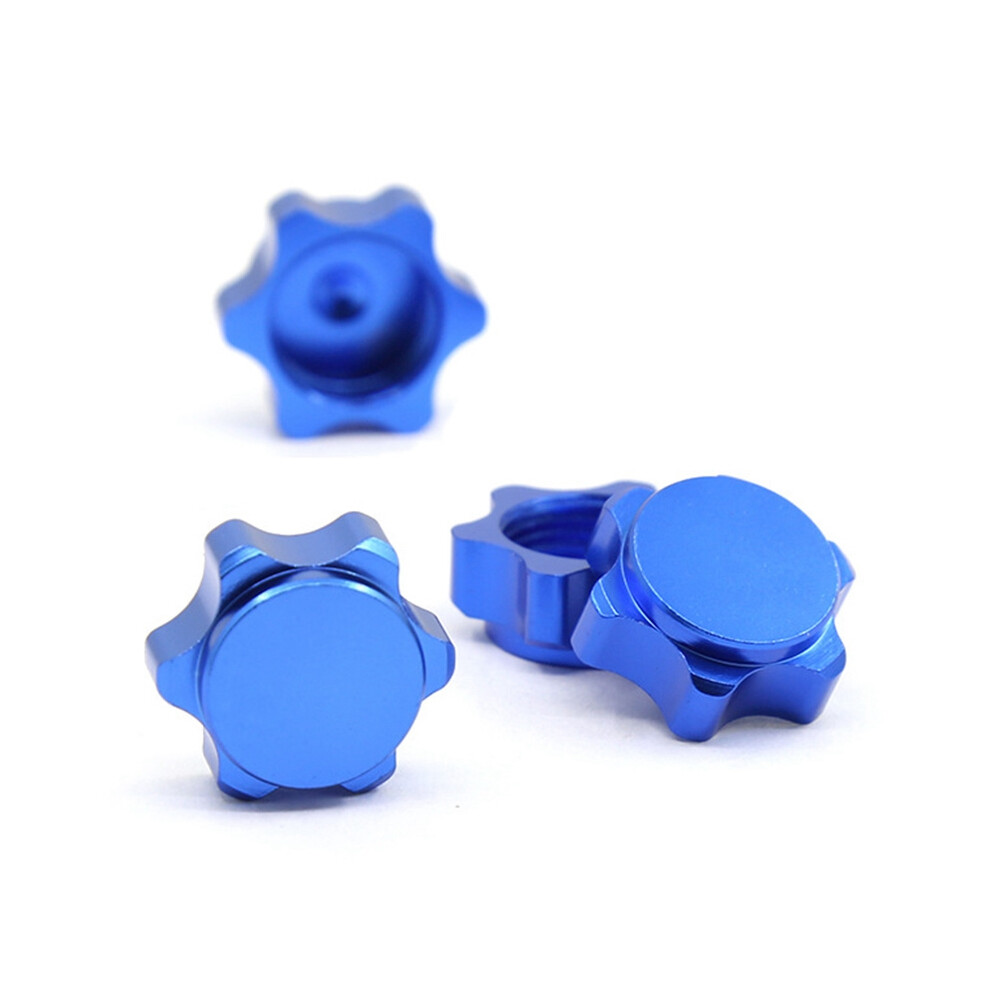 4Pcs Aluminum Wheel Hub Cover Anti-Dust Cover 17Mm Hex Nut For 1/8 Rc Car, 4712439157335