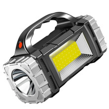 Portable Solar  Flashlight USB Rechargeable Waterproof Handheld Lantern LED Flashlights for Outdoor Camping Hiking
