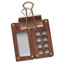 Paleta de Cuaderno de Bocetos PortáTil de 8 CuadríCulas, Caja de Paleta de Colores de Madera, Caja de Bandeja de Pintura de Viaje con un Clip