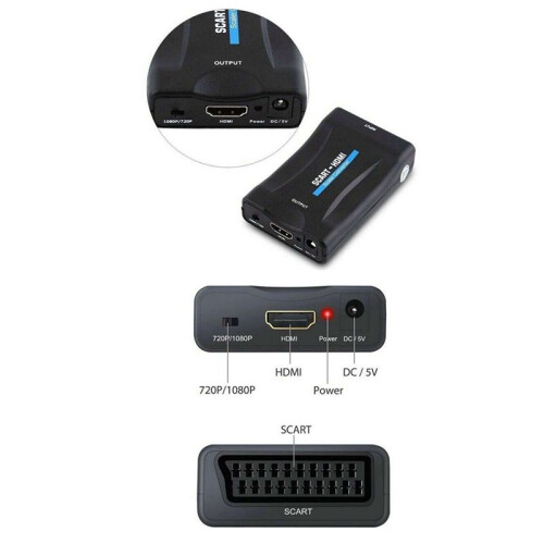 Conversor CompatíVel com Scart para  Conversor CompatíVel com Scart para  Conversor de VíDeo Multifuncional,B 2