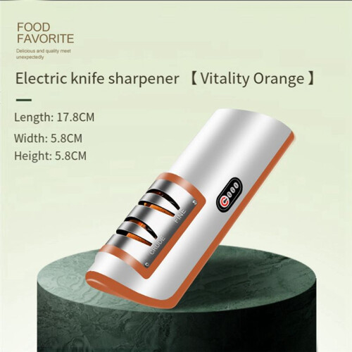 Electric Knife Sharpener Automatic Adjustable Kitchen Tool for Fast Sharpening Knives Scissors Black 1