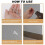 200Pcs Baseboard Seamless Nails Double-Headed Screw, Skirting  Special Invisible Security Nails with Sleeve Tool 3