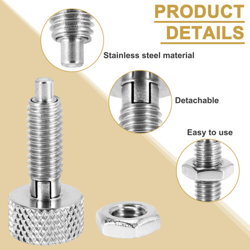 4Pcs Handle Quick Release Pins,Quick Release Lock Pin, Retractable Spring Plunger, M6 Lockout Kit for Rolling Tool Box