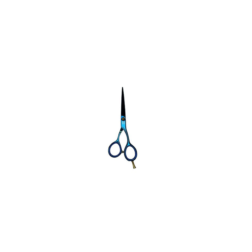 Onyx/Blue Barber Scissors 5.5"