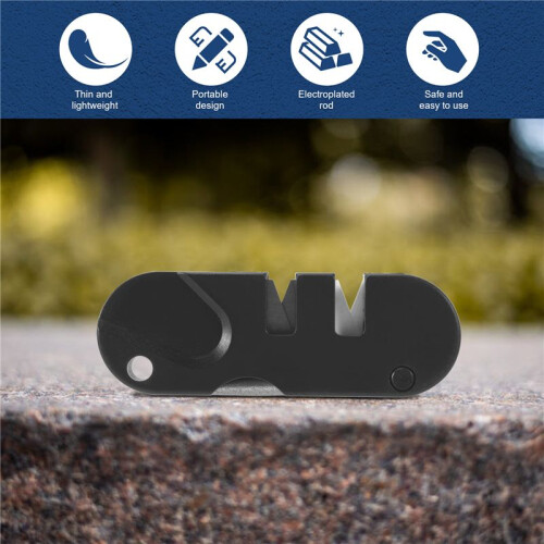 Portable  Knife Multifunction Sharpener, Steel Outdoor EDC  Tool Sharpener 2