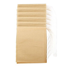 300PCS Teefilterbeutel, Einweg-Teebeutel Aus Papier mit Kordelzug Sicheres, Starkes Eindringen Ungebleichtes Papier für Loseblatt-Tee und Kaffee