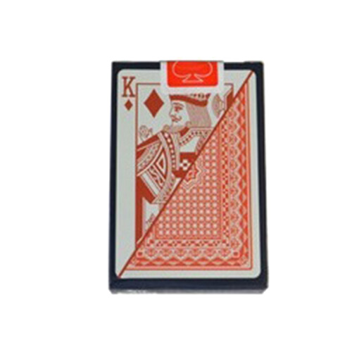 Multiplayer Game Card  Box Packed Waterproof Texas Playing Cards Plastic Durable Poker Magic Tricks Tool,Red