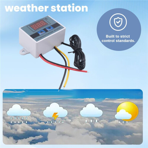 Digital Temperature Controller Display Thermostat Control  and Thermistor Sensors Temperature Probe(12V 120W) 1
