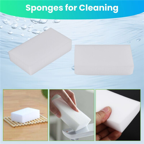 30x Magic Cleaning Sponge Eraser Melamine Cleaner Multifunction White 2