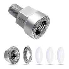 Universal Bicycle Trailer Axle Adapter Heavy Duty Stainless Steel Coupler with Anti-Lock Design for Cargo,Pet&Trailers B