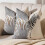 Lot de 2 Housses de Coussin Décoratives en Patchwork Chenille pour Canapé-Lit 45,7 X 45,7 cm 2