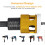 5 Pcs Countersink Drill Bit Set: Replaceable HSS M2 Tapered Bits - 82 Counter Bore with Adjustable Depth Stop 4