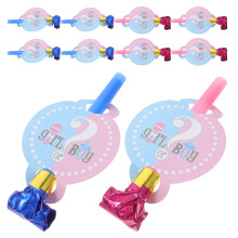 24Pcs Multi Blowouts Noisemakers Whistles for Birthday Fun