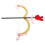2Sets Plastic Cloth Cupid Bow and Arrow Costume Set for Party Use 2