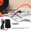 3Pcs USB Power Strip with Overload Protection Copper Black Extender 4