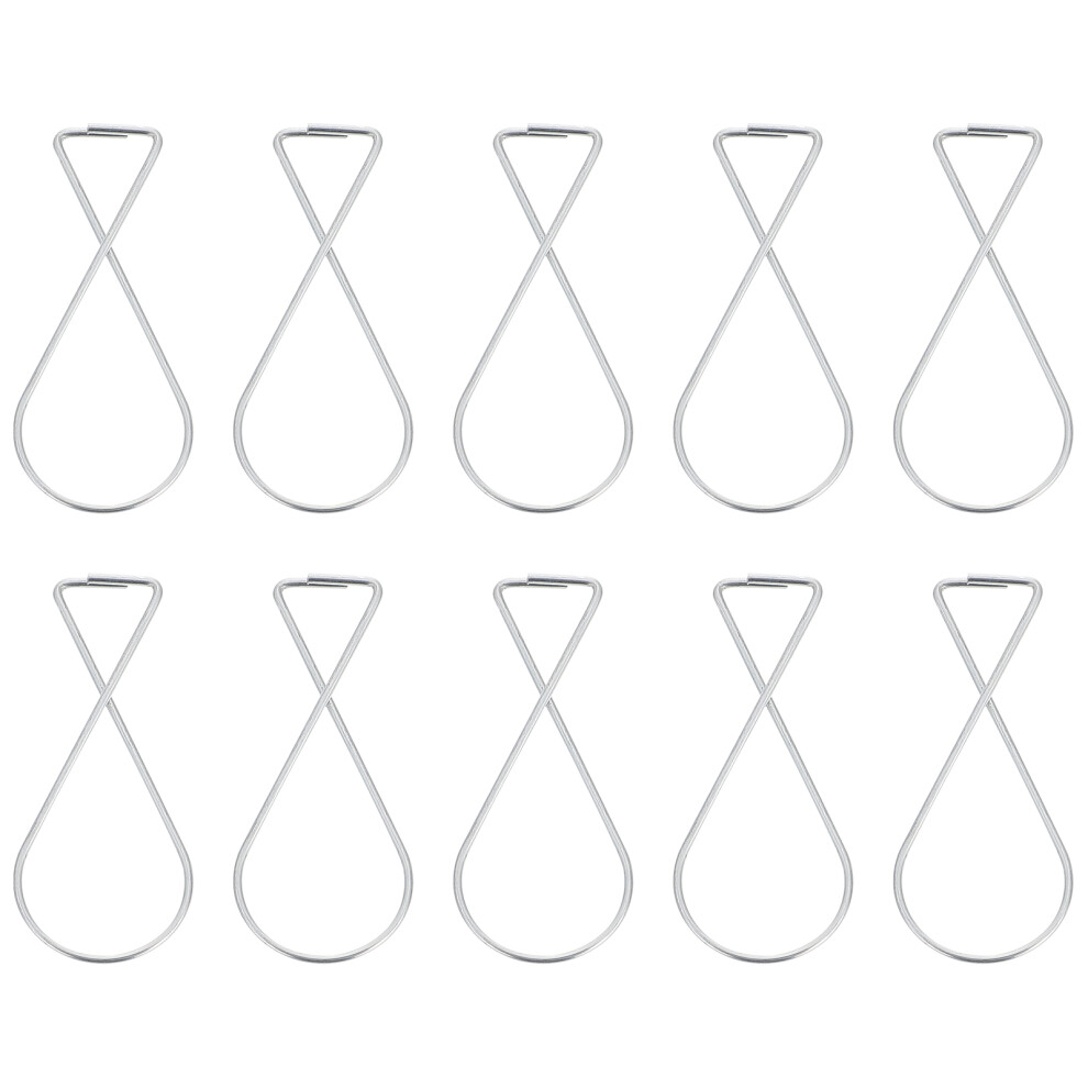 400Pcs Silver Ceiling Hook Clips Metal Hooks For Home Easy Assembly 3554268724422