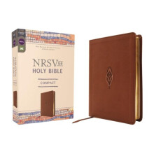 NRSVue Holy Bible Compact Leathersoft Brown Comfort Print by Zondervan