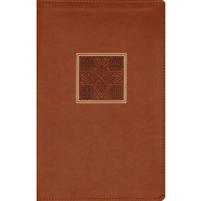 NASB Personal Size Bible Large Print Leathersoft Brown Red Letter 1995