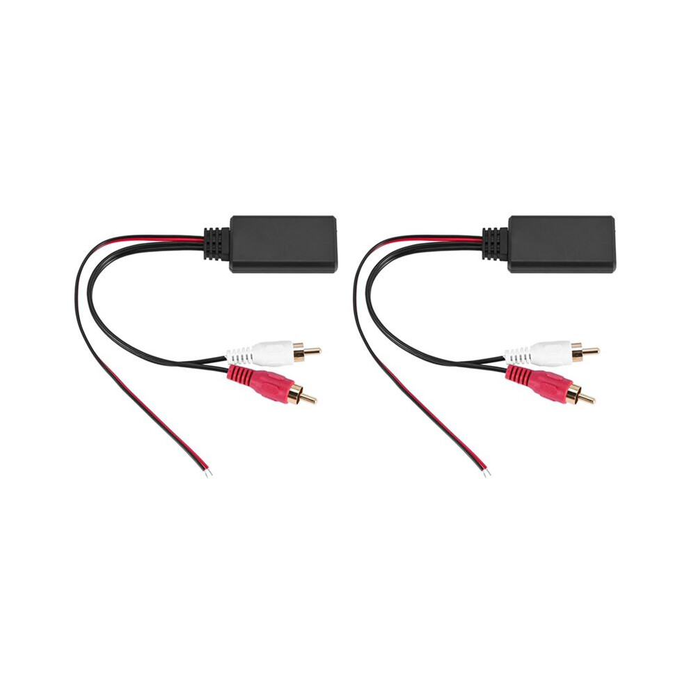 2Pcs Car Universal Wireless Module Music Adapter Rca Aux Audio Cable 4714027998092