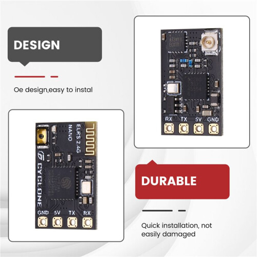 ELRS 2.4GHz  ExpressLRS Receiver Long Range Control High-Performance Low Latency Compatible with RC Drone Modules 2