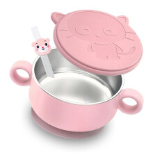 Stainless Steel Toddler Bowls Children'S Stainless Steel Tableware with Lids for Baby Dishes Divided Toddler Plates