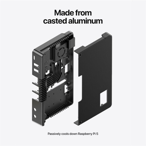 For Argon ONE V5 Case Aluminum Alloy Case for Raspberry Pi 5 Metal Case 2