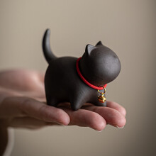 Black Cute Cat Tea Pets Ceramic Tea Set Accessories for Home Decor Tea Art Decorations Kitten Teaware