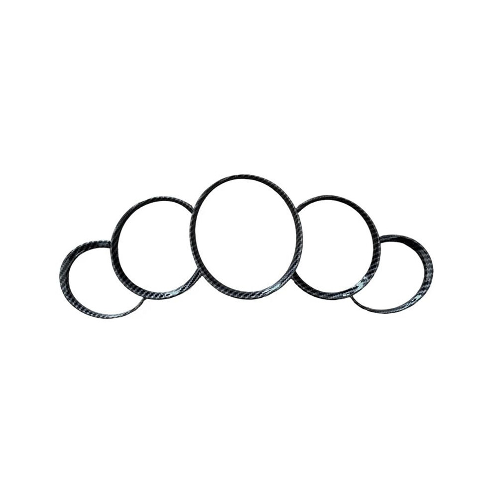 Abs Dashboard Instrument Panel Decorative Ring Cover Trims Sticker For 911 Cayenne Carbon Fiber Pattern 6031949370569