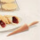 Ice Cream Waffle Cone Roller, Strong and Smooth Cone Roller, Wooden Pizzelle Cone, Handle Waffle Cone Shaped Tool 2
