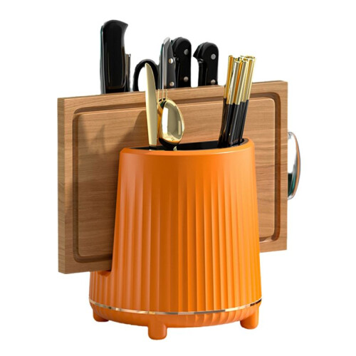 Rotating Knife Rack, Cutlery Rack, Spoon, Chopsticks, Fork Storage Rack Storage Box, Multifunctional Kitchen Storage A