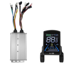 Mountain Bike Li-Ion Power Assist Modified Accessories S-100 Color LCD Gauge with Triple Mode 60A Controller Set