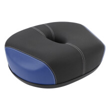 Selle de vélo sans nez avec large coussin pour vélos urbains et tout-terrain, bleu