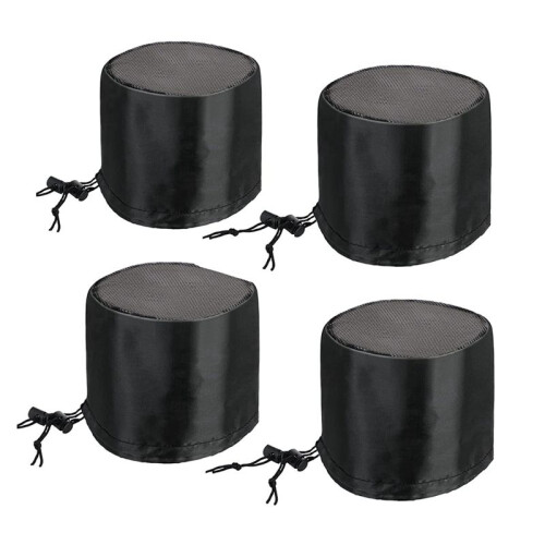 Pacote com 4 Capas de Ventilação para Barraca de Cultivo, Capas de Ventilação para Filtro de Duto de 6 Polegadas, Acessórios de Ventilação para