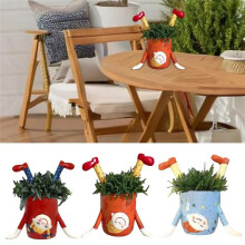 Inverted Girl Flower Pot Flower Pot Indoor Outdoor Succulent Plant Container Home Balcony Garden Dress
