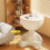 Bedside Table Home Sofa Side Table Storage Rack Movable  Table Coffee Table Creamy White 6