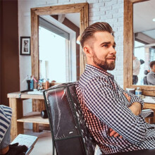 4 Stück Stuhlhussen für Friseurstühle, Transparente Stuhlhussen, Stuhlhussen für Meisten Friseurstühle, Bürostühle