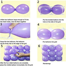15PCS Balloon Wall Grid Latex Balloon Molding Accessories Plastic 9 Hole Balloon Fence for Birthday Wedding Decoration