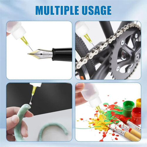 8 Pcs Glue Applicator Bottles,30 Ml Precision Tip Applicator Bottles for Glue Applications, Art Project and Paint 2
