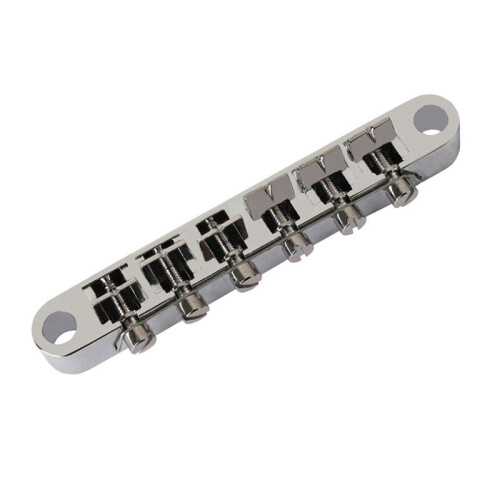 6 String LP Guitar Bridge for Electric Guitar Premium Quality Replacement Silver 2