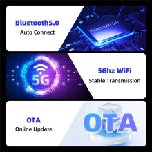 Kabelgebundenes und Kabelloses CarPlay, Android Auto, Kabelloser Autoadapter, Box, Plug-And-, WiFi 2-in-1-Auto-AI-Box