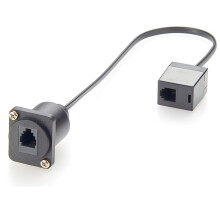 XLR Panel/D-Type Panel Mount Cat.3 RJ11/RJ9 4p4c Cable CAT3 RJ9 Female-to-Female Telephone Through Jack
